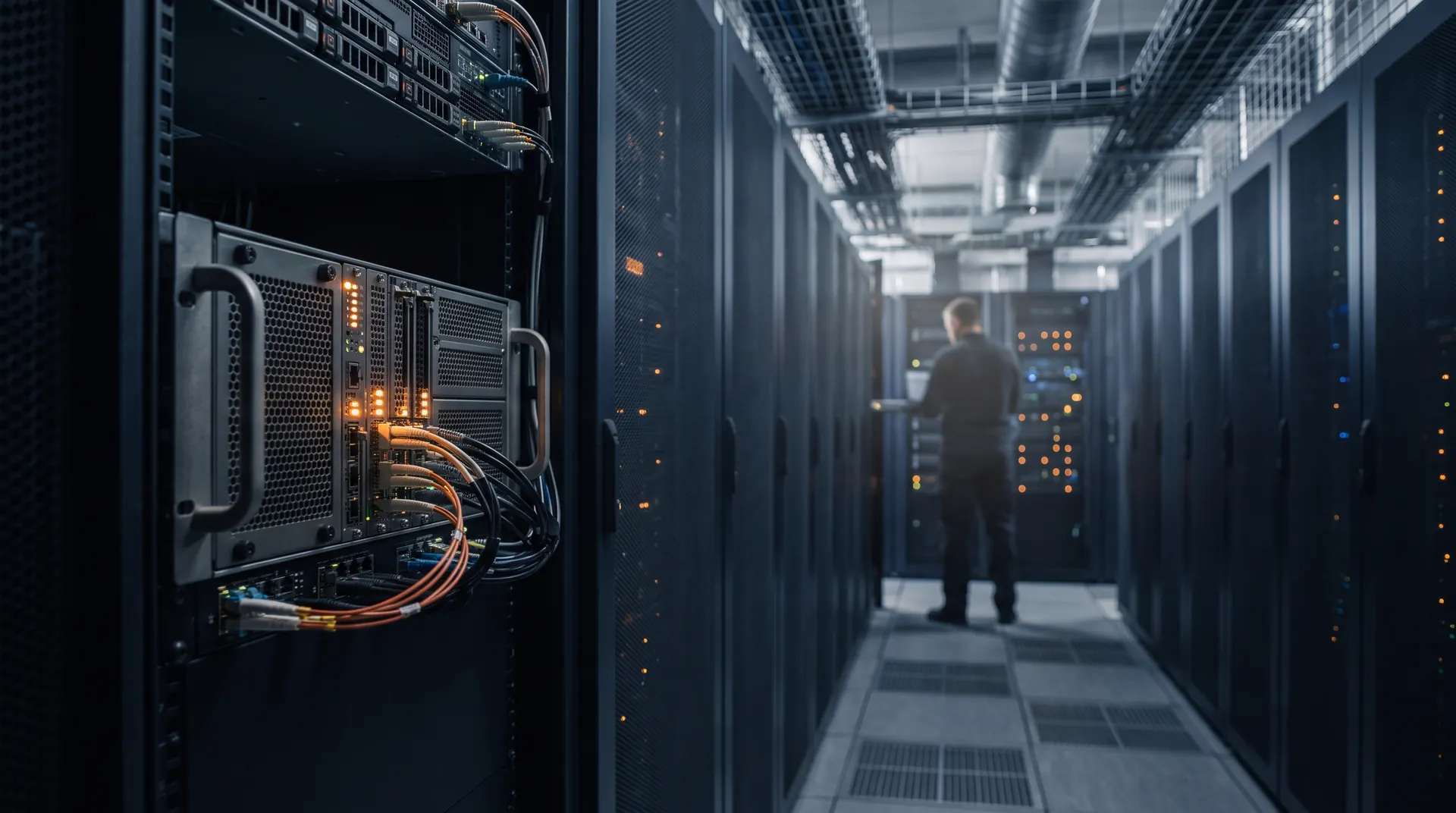 A secure on-premises server room